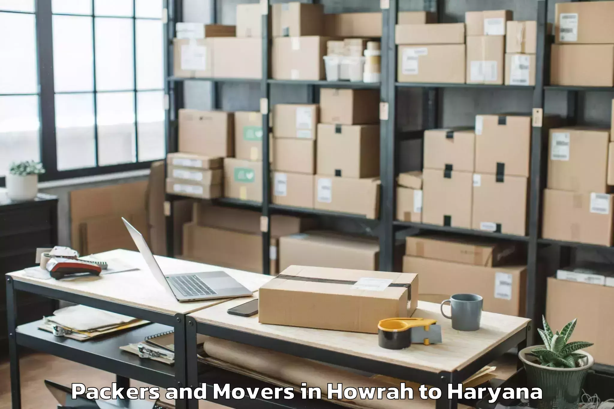 Hassle-Free Howrah to Chaudhary Charan Singh Haryana Packers And Movers